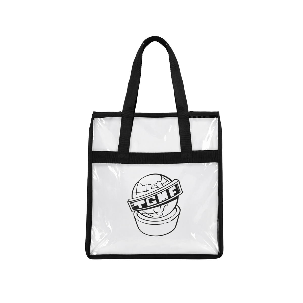TGMF Globe Logo Clear Tote