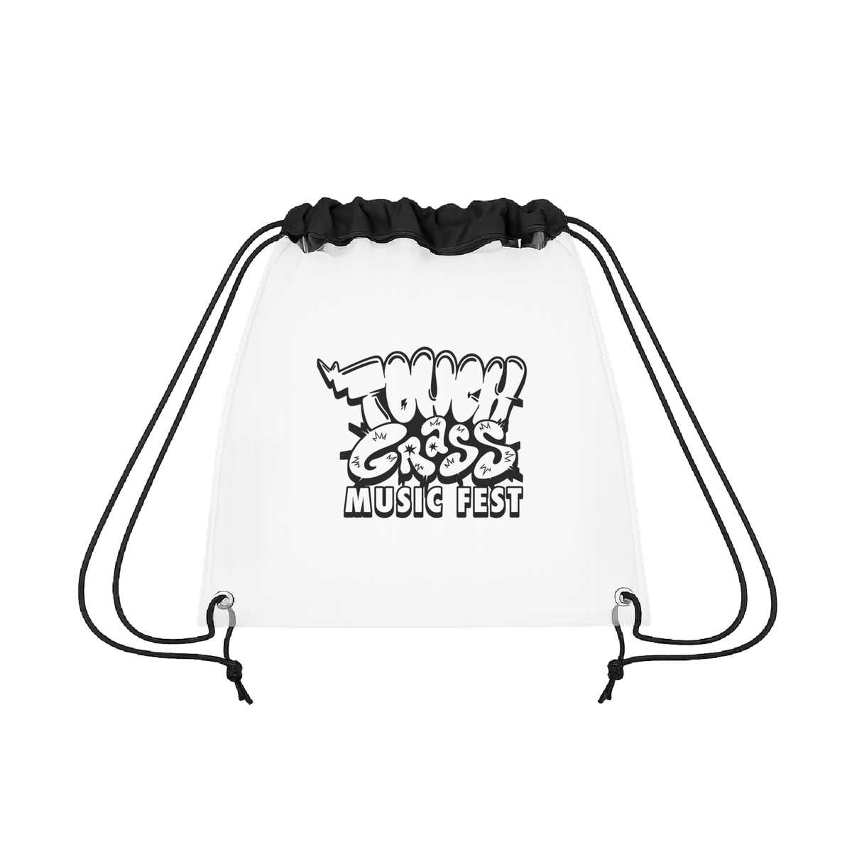 TGMF Logo Black Clear Cinch Bag