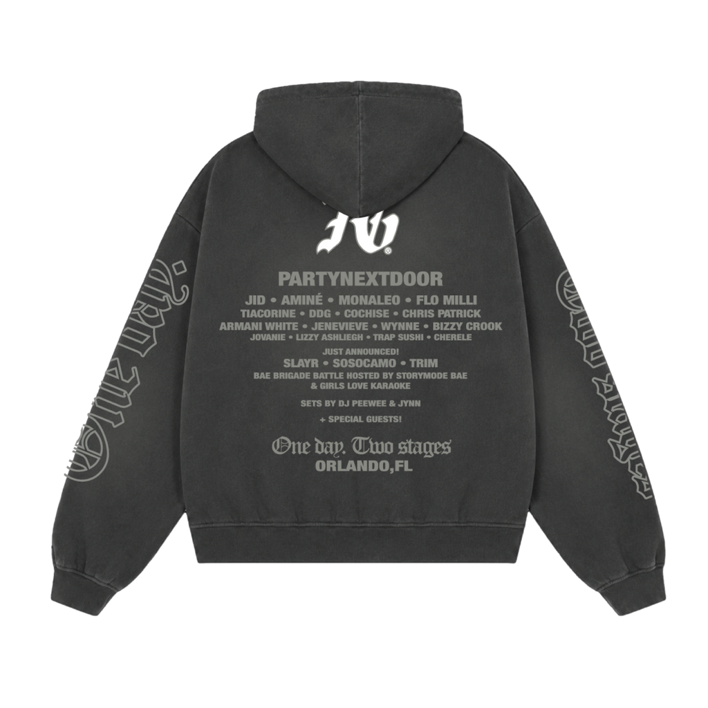 TGMF 26 Staple Washed Black Lineup Hoodie