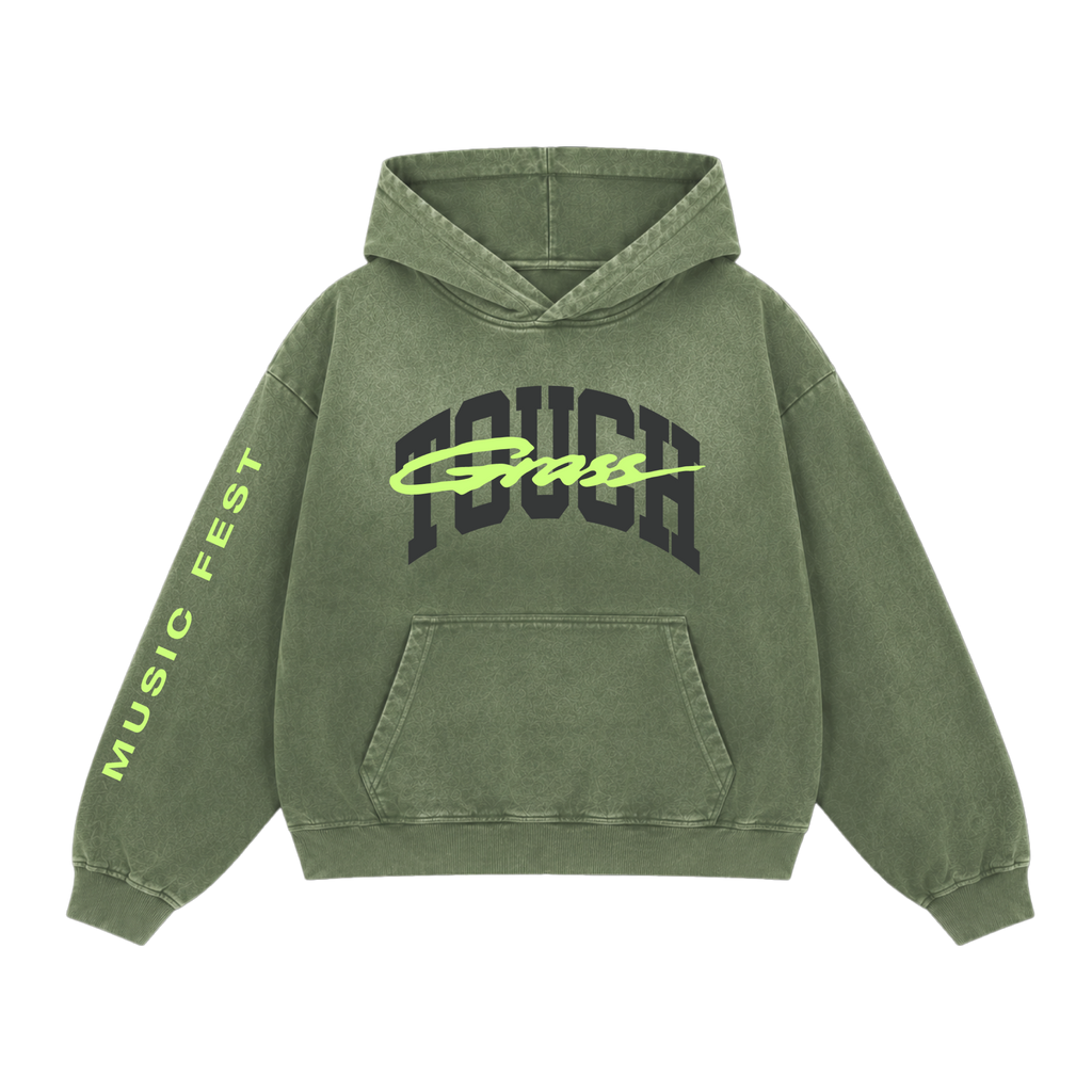 TGMF Collegiate Washed Green Hoodie