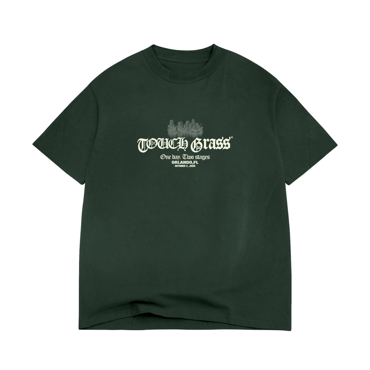TGMF 26 Old English Moss Green Tee