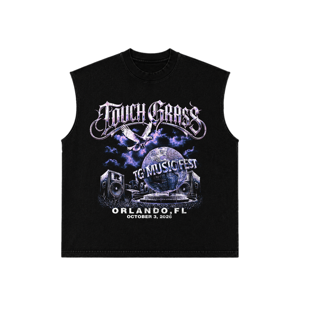 TGMF World Black 26 Lineup Muscle Tee