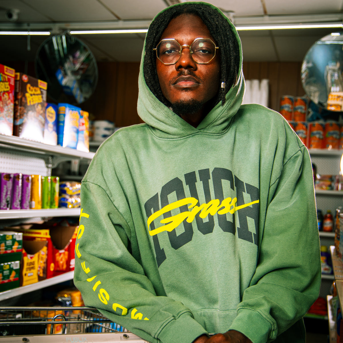 TGMF Collegiate Washed Green Hoodie
