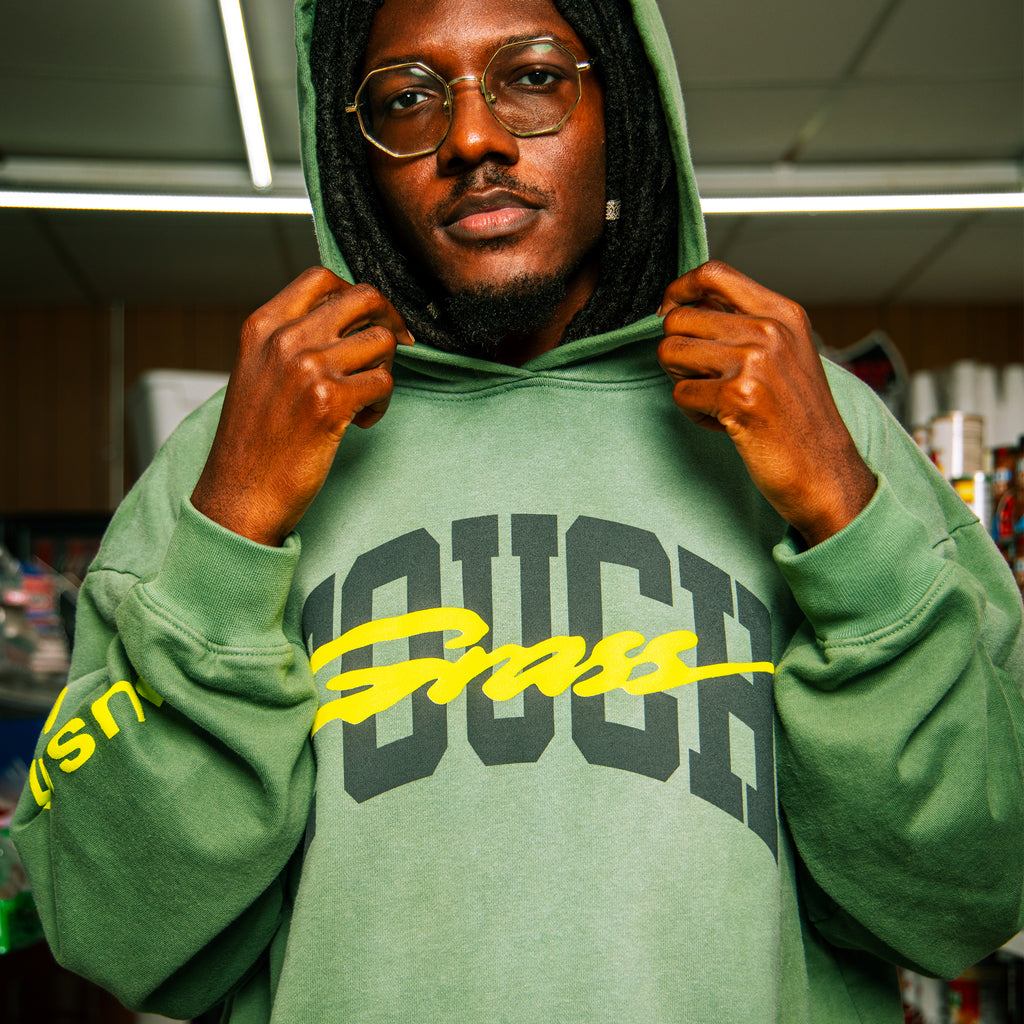 TGMF Collegiate Washed Green Hoodie